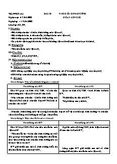 Giáo án môn Công nghệ lớp 10 - Bài 28: Nhu cầu dinh dưỡng của vật nuôi