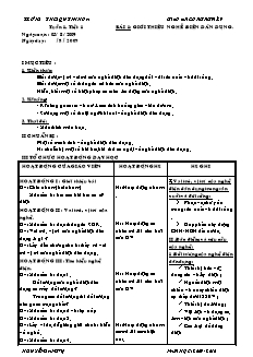 Giáo án môn Công nghệ lớp 10 - Tiết 1 đến tiết 33