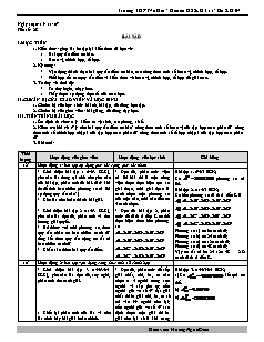 Giáo án môn Đại số khối 11 - Trường THPT Võ Giữ - Tiết 28: Bài tập