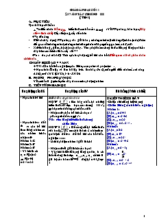 Giáo án môn Đại số lớp 11 - Bài 57: Ôn tập chương III (tiết 4)