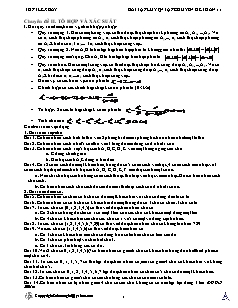 Giáo án môn Đại số lớp 11 - Chuyên đề II: Tổ hợp và xác suất