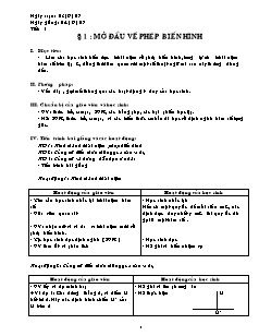 Giáo án môn Đại số lớp 11 (nâng cao)