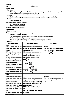 Giáo án môn Đại số lớp 11 - Tiết 44: Bài tập