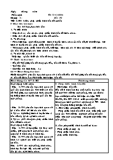 Giáo án môn học Địa lý 10 - Chương I: Bản đồ