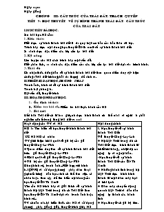 Giáo án môn học Địa lý 10 - Tiết 9: Học thuyết về sự hình thành trái đất - Cấu trúc của trái đất