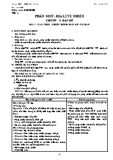 Giáo án môn học Địa lý 10 - Trường THCS - THPT Chu Văn An