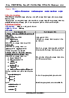 Giáo án môn Toán 11 - Bài 3: Một số phương trènh lượng giác thường gặp