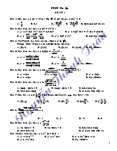 Giáo án môn Toán 11 - Đề 2