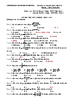 Giáo án môn Toán 11 - Đề thi thử tốt nghiệp THPT 2008