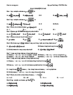 Giáo án môn Toán 11 - Hàm số lượng giác