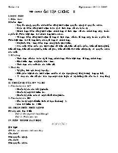 Giáo án môn Toán 11 - Tiết 34 + 35: Ôn tập chương II