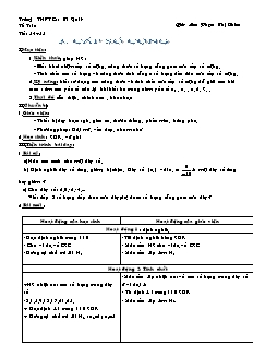 Giáo án môn Toán 11 - Tiết 54, 55: Cấp số cộng