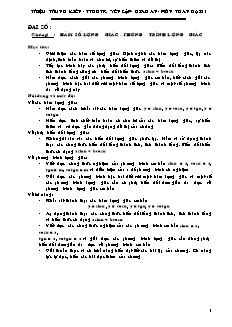 Giáo án môn Toán đại 11 (chuẩn kiến thức)