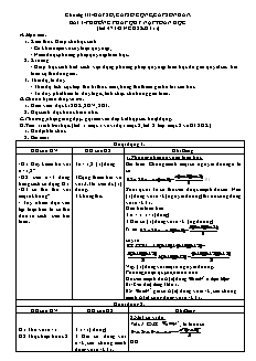 Giáo án môn Toán khối 11 - Bài 1: Phương pháp quy nạp toán học