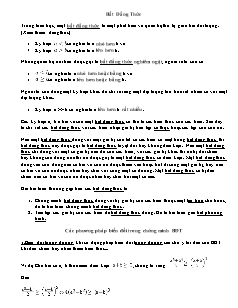 Giáo án môn Toán khối 11 - Bất đẳng thức