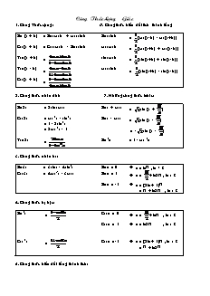 Giáo án môn Toán khối 11 - Công thức lượng giác