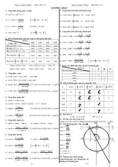 Giáo án môn Toán khối 11 - Lượng giác