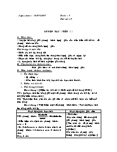 Giáo án môn Toán khối 11 - Luyện tập