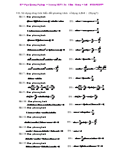 Giáo án môn Toán khối 11 - Phương trình lượng giác 7