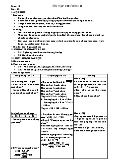 Giáo án môn Toán khối 11 - Tiết 35: Ôn tập chương II