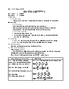 Giáo án môn Toán khối 11 - Tiết 74, 75: Ôn tập chương V