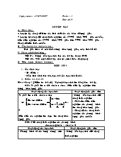 Giáo án môn Toán khối 11 - Tiết 9: Luyện tập