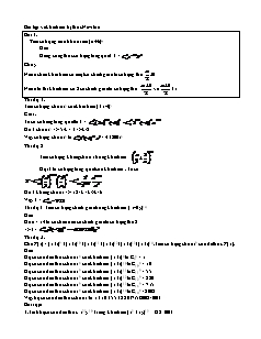 Giáo án môn Toán lớp 11 - Bài tập về khai triển nhị thức newton