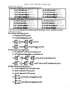 Giáo án môn Toán lớp 11 - Bất phương trình mũ