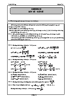 Giáo án môn Toán lớp 11 - Chương III: Dãy số – cấp số