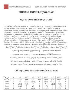 Giáo án môn Toán lớp 11 - Phương trình lượng giác