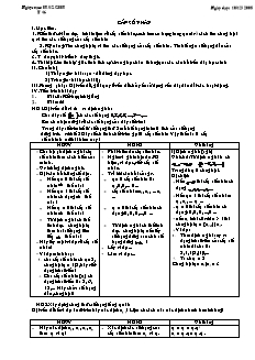 Giáo án môn Toán lớp 11 - Tiết 46: Cấp số nhân