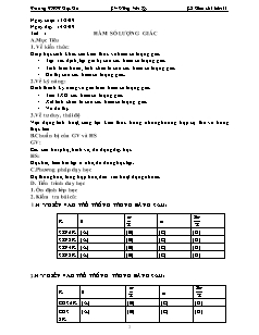 Giáo án môn Toán lớp 11 - Trường THPT Bộc Bố