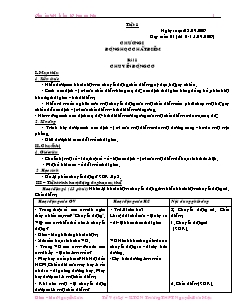 Giáo án môn Vật lý 10 - Bài 1 đến bài 11