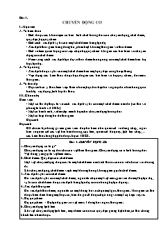 Giáo án môn Vật lý 10 - Bài 1 đến bài 5