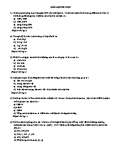 Giáo án môn Vật lý 10 -  Các lực cơ học