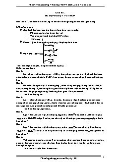 Giáo án môn Vật lý 10 - Chủ đề: Ba định luật newton