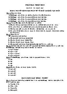 Giáo án môn Vật lý 10 - Chương VI: Chất khí