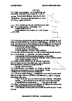 Giáo án môn Vật lý 10 - Cơ học