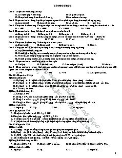 Giáo án môn Vật lý 10 - Công cơ học