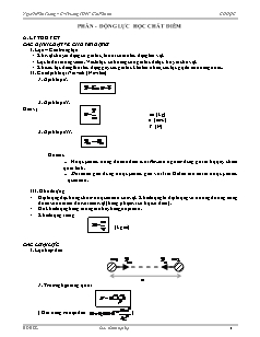 Giáo án môn Vật lý 10 - Phần - Động lực học chất điểm