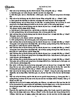 Giáo án môn Vật lý 10 - Sự rơi tự do