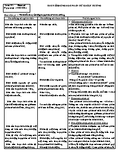 Giáo án môn Vật lý 10 - Thuyết động học phân tử khí lý tưởng