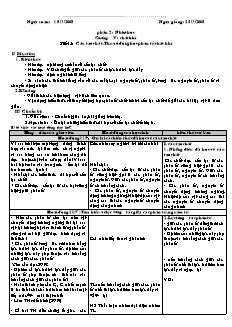 Giáo án môn Vật lý 10 - Tiết 48 đến tiết 53