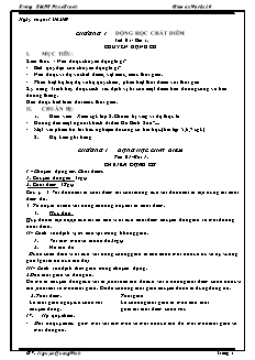 Giáo án môn Vật lý 10 - Trường THPT Phúc Trạch