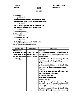 Giáo án môn Vật lý 8 tiết 17: Ôn tập