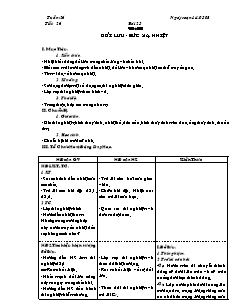 Giáo án môn Vật lý 8 tiết 26: Đối lưu - Bức xạ nhiệt