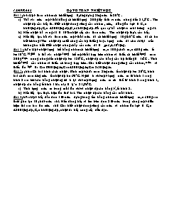 Giáo án môn Vật lý khối 9 - Dạng toán nhiệt học