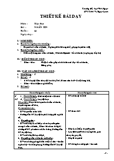 Giáo án Tập đọc 2 tuần 14: Nhắn tin