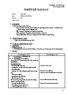 Giáo án Tập đọc 2 tuần 26: Sông Hương