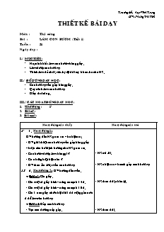 Giáo án Thủ công 2 tuần 31: Làm con bướm (tiết 1)